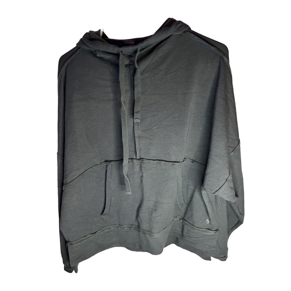 Rival S Unisex Distressed Double Layered Gray Hoodie Size S Pullover ove…